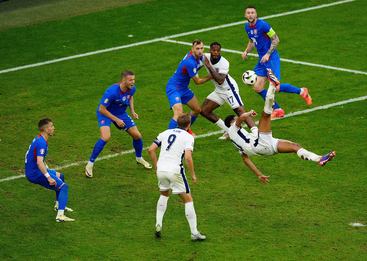 EURO 2024: 2 grandiose Tore sichern England den Einzug ins 1/4-Finale